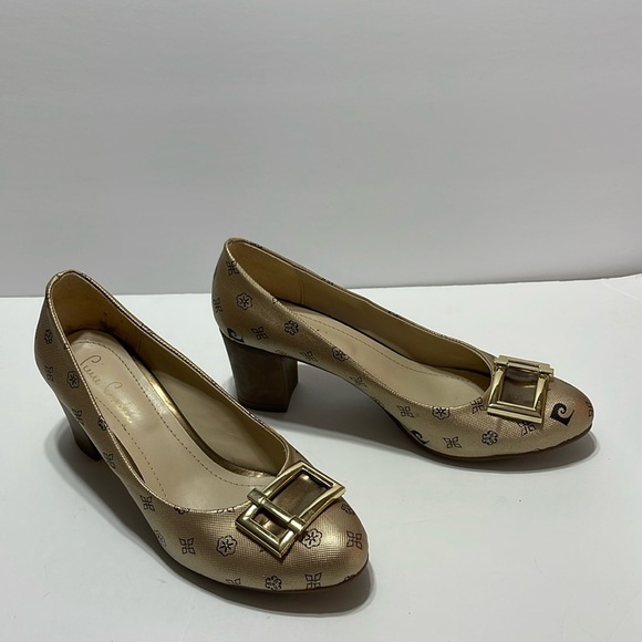 Pierre Cardin Vintage?  Signature High Heel with Buckle Size 40 US 8.5 - Picture 1 of 9
